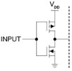 Figure 1. A typical CMOS input circuit.